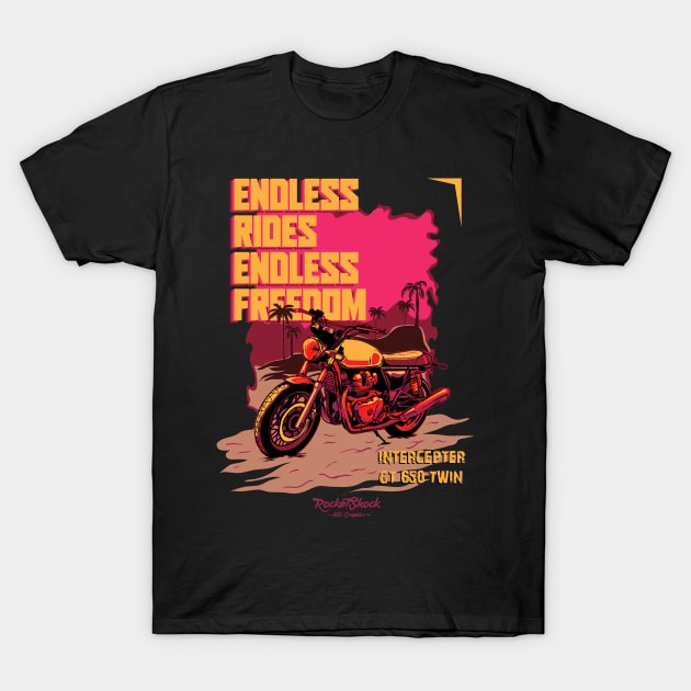 Intercepter gt 650 rider T-Shirt by ASAKDESIGNS